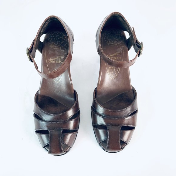 *DANSKO mary jane ankle strap sandal heels - Picture 2 of 8